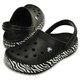 サンダル クロックバンド アニマル プリント クロッグ ユニセックス 23.0cm ブラック/ホワイト Crocband Animal Print Clog M5/W7