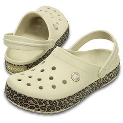 crocs animal print clog