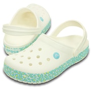 サンダル クロックバンド アニマル プリント クロッグ ユニセックス 24.0cm ホワイト/プール Crocband Animal Print Clog M6/W8