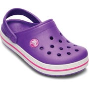 Crocband Kids J1 [サンダル クロックバンド キッズ 19.0cm ネオンパープル/ネオンマゼンタ]
