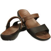 Crocs Coretta W W8 [サンダル クロックス コレッタ ウィメン レディース 24.0cm エスプレッソ/ブロンズ]