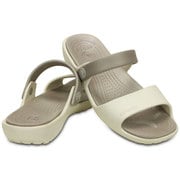 Crocs Coretta W W7 [サンダル クロックス コレッタ ウィメン レディース 23.0cm オイスター/プラチニュウム]
