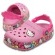 Crocslights Hello Kitty ribbon Clog C9 [サンダル クロックスライツ ハローキティ リボン クロッグ キッズ 16.5cm カーネーション]