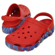 サンダル デュエット スポーツ マーブルド クロッグ ユニセックス 26.0cm レッド Duet sport marbled Clog M8/W10