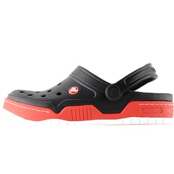 新品未使用 Crocs クロックス フロントコートクロッグ M7 黒/赤 ヨドバシ.com - crocs クロックス サンダル フロント コート