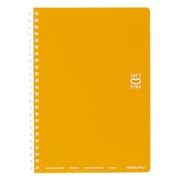 ソフトリングノート ドット入り罫線 A5(210×148mm) B罫(中横罫) ドット入り/罫幅6mm 29行 50枚 やわらかリング採用 オレンジ ス-SV331BT-YR