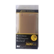 モバイルバッテリー 3600mAh ゴールド HLMU-360MMC-GD