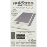 NBGF-IP6-033-WH [IPECKS3Dガラスフィルム iPhone6用 0.33mm ホワイト]