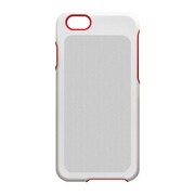 iP6 Die slimes case [iPhone 6/6s 4.7インチ用スリムケース ホワイト&レッド/ドット]