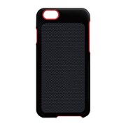 iP6 Die slimes case [iPhone 6/6s 4.7インチ用スリムケース ブラック＆レッド/ヘキサ]