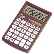 電卓 ハンディータイプ モノカラー ブラウン ECH-2101T-S