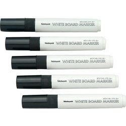 ホワイトボードマーカー 丸芯 5本セット 黒 WMK-205D
