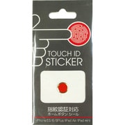 TIG-002RE [iPhone/iPad TOUCH ID STICKER タッチIDステッカー ゴールド×レッド]