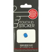 TIS-002BL [iPhone/iPad TOUCH ID STICKER タッチIDステッカー シルバー×ブルー]