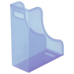 かたづけベスト キャパティE ファイルスタンド クリアブルー FB-E6-CBN