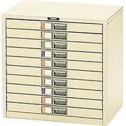 ワイドケース アイボリー 浅10段/A3/ヨコ型 SA3-10