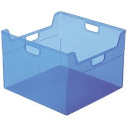 かたづけベスト キャパティEW5 ファイルボックス クリアブルー FB-EW5-CBN