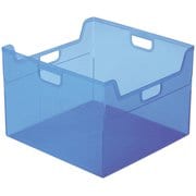 かたづけベスト キャパティEW5 ファイルボックス クリアブルー FB-EW5-CBN