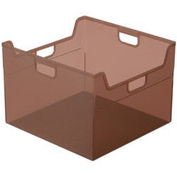 かたづけベスト キャパティEW5 ファイルボックス クリアブラウン FB-EW5-CSN