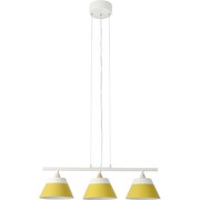 ペンダント照明 イエロー LAMP by 2TONE mini 3LINE PENDANT LIGHT 電球あり YE