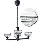 MOSAIC GLASS CHANDELIER 4 電球あり CL