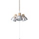 ALUMI & WOOD 3BULB PENDANT LAMP 電球あり SV