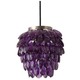 ペンダントライト パープル GLITTER CHANDELIER PENDANT LIGHT 電球あり PR