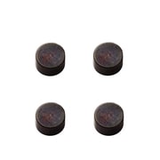 557-072 [ポイントビス用キャップ 8mm 黒ニッケル 4個入]