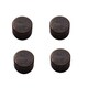 ポイントビス用キャップ 10mm 黒ニッケル 4個入 557-080
