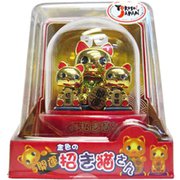 金色の開運招き猫さん [高さ125×幅110×奥行き110mm]