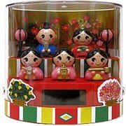 ソーラーおひなさま五人揃え [高さ90×幅96×奥行き70mm]