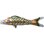 黄金 1.5m 緑 [鯉のぼり 単品]