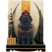 五月人形 徳川総革黒小札鎧飾り 10号 [B-168]
