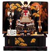 五月人形 小桜革威鎧飾り 10号 会津塗り [B-199]