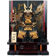 五月人形 黒糸金小札ハヤブサ鎧飾り 10号 [B-250]