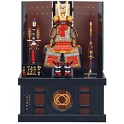 五月人形 雅（金小札赤糸）鎧飾り 5号 収納 [B-275]