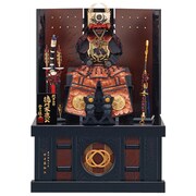 五月人形 竹千代鎧飾り 7号 収納 会津塗り [B-276]