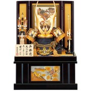 A-364 五月人形 彫金竜ゴールド貫前兜飾り 25号 収納
