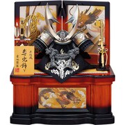 A-388 五月人形 ブロンズ彫金竜兜飾り 13号 収納