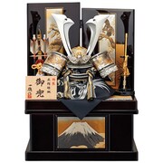 A-435 五月人形 銀彫金兜飾り 12号 収納
