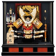 五月人形 龍鳳兜ケース 13号 オルゴール付