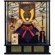 五月人形 彫金（雲龍バック）兜ケース 12号 オルゴール付