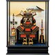 Y-115 五月人形 赤黒上杉鎧ケース 5号 オルゴール付