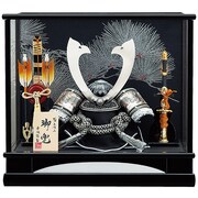 五月人形 新いぶし彫金兜ケース 8号