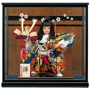 五月人形 輝 8号（二引桜バック）