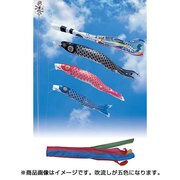 優輝 [鯉のぼり 庭用 10m 五色吹流し 3匹6点セット]