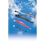 優輝 [鯉のぼり 庭用 10m 雲龍吹流し 3匹6点セット]