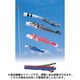 昴 [鯉のぼり 庭用 4m 五色吹流し 金太郎付 3匹6点セット]