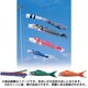 昴 [鯉のぼり 庭用 4m 五色吹流し 金太郎付 5匹8点セット]