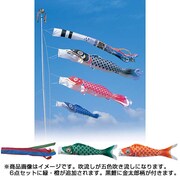 昴 [鯉のぼり 庭用 8m 五色吹流し 金太郎付 5匹8点セット]